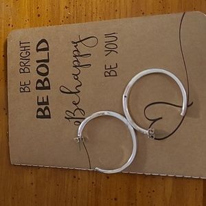 Silver Hoop Earrings